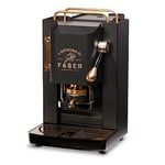 FABER COFFEE MACHINES PRO Total Deluxe Cafetière en laiton, 44 mm Ese Papier (Noir)