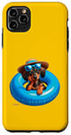 Coque pour iPhone 11 Pro Max P.D.Moreno Flotteur gonflable pour piscine Motif teckel