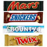 Mars Snickers Bounty Bars Twix Chocolate Each Flavour 5 Pcs, Total-20Pcs