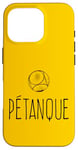 Coque pour iPhone 16 Pro Rythme cardiaque de la boule de pétanque Boccia Bullet