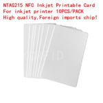 Carte Nfc Ntag215 Vierge 13.56mhz,Impression À Jet D'encre Blanc,Pour Amiibo Tagmo Et Tous Les Appareils Mobiles Nfc