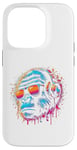 Coque pour iPhone 14 Pro Monkey DJ Disco Music Lover Gorilla Chimpanzee Casque audio