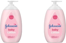 Johnson's Baby Lotion - Gentle, Mild, 24H Moisture, 500 Ml (Pack of 2)