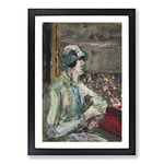 Big Box Art Lady in The Box by Lesser URY Framed Wall Art Picture Print Ready to Hang, Black A2 (62 x 45 cm)