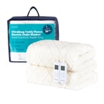 UltraSnug Teddy Fleece Electric Heated Underblanket - Super King with Dual Controls