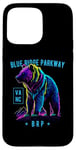 Coque pour iPhone 15 Pro Max Blue Ridge Parkway NC VA BRP Motif ours