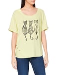 Joe Browns Women's Three Little Cats Top T-Shirt, A-Mustard, 10