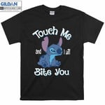 Lilo & Stitch Touch Me And I'll Bite You Funny T shirt T-shirt