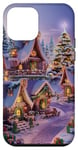 Coque pour iPhone 12 mini Village Enneigé Hiver Neige Noël Modèle Flocons De Neige