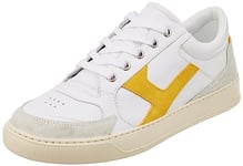 PANTOFOLA D’ORO 1886 Homme Santiago Chaussure de Gymnastique, Blanc et Jaune, 40 EU