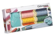 Gütermann creativ Sewing Thread Set with 8 spools Sew-All Thread 100 m in Bright Colours + a Folding Rotary Cutter from PRYM.