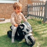 Electric Kids Ride on BMW Motorbike with working Headlights Music Black