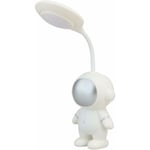 Sunxury - Lampe de bureau led pour enfants, lampe d'étude de protection des yeux d'astronaute mignon, veilleuse usb rechargeable, lampe à col de