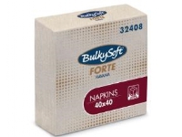 Bulkysoft servett L40xB40cm 2-lagers Natur, 20 pk x 100 pk/kort