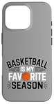 Coque pour iPhone 16 Pro Basketball Ma saison préférée Équipe de joueurs de basket-ball amusante