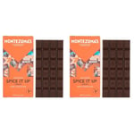 Montezuma's Spice It Up, 70% Cocoa, Dark Chocolate With Ginger, Gluten Free & Naturally Vegan, 90g Bar (Pack of 2)