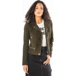 Veste Rose Garden  VELA GOAT SUEDE KHAKI