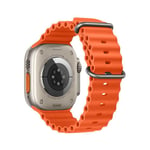 Forcell Apple Watch (42/44/45/49mm) Armband F-Design - Orange