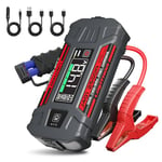 LOKITHOR J401 2500A Booster Batterie Voiture, Démarreur de Voiture (pour 8.5L Gas ou 6.5L Diesel) avec 100W Two-Way Fast Charging, 12V Jump Starter avec 3,95'' Écran Intelligent, Lampe à LED