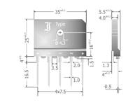 Diotec Dbi25-16A Brygglikriktare Sil-5 1600 V 25 A Trefas