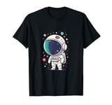 Kids Future Little Astronaut Girl On The Moon Astronomy Gift T-Shirt