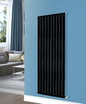 NRG 1600x680 Vertical Flat Panel Designer Radiators Central Heating Rad Black