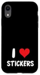 iPhone XR I Love Stickers - Heart - Art Artist Journal Journaling Case