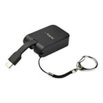 StarTech.com CDP2VGAFC Compact USB C to VGA Adapter - 1080p USB Type-C to VGA Video Display Converter with Keychain Ring - Active USB-C DP Alt Mode to VGA Monitor Dongle - Thunderbolt 3 Compatible