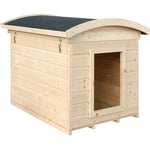 Niche pour Chien Exterieur en Bois - Maison Chien de Petit Race, Toit étanche, 87 x 102 x H84 cm, Taille s - Cabane Chien Timbela M405-1