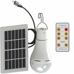 Vuszr - Télécommande BLS-70-25RC 9W + ampoule solaire + panneau solaire (interrupteur intelligent, lumière blanche froide) Lumière LED,pour