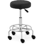 Tabouret De Travail Bureau Tabouret à Roulettes Pivotant Réglable 160kg Noir