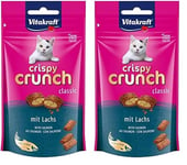 VITAKRAFT Crispy Crunch Cœur Saumon Friandise pour Chat 60 g (Lot de 2)