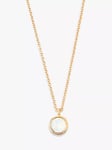 Orelia Swarovski Crystal Opal Ditsy Pendant Necklace, Gold