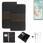 Phone Case + earphones for Samsung Galaxy M05 Wallet Cover Bookstyle protective