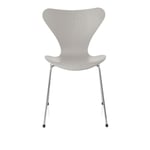 Fritz Hansen - 3107 Sjuan - Askfanér Nine Grey - Ruokapöydän tuolit - designer_arne_jacobsen - Harmaa - Puu