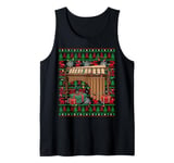 Music Lover Xmas Lights Ugly Musical Marimba Christmas Tank Top