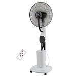 Mazda Energy Ventilateur brumisateur futura - 3,3l 40cm - avec télécommande - blanc