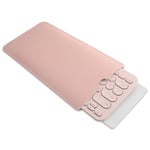 (Rose) Sacoche en cuir synthétique pour clavier sans fil Logitech K380 Bluetooth, sac de voyage, organisateur électronique