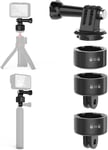 Kit de Montage de Base à dégagement Rapide pour GoPro, Ventouse magnétique et Adaptateur de Verrouillage pivotant Compatible avec GoPro Hero 13 12 11 10 9 8 7, DJI Action 5 Pro 4 3 2, AkASO.[G722]