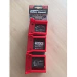 SMT-BM-MK18- RED 18v Milwaukee M18 Battery Mounts Pack Of 6