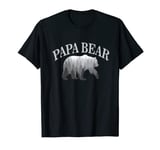 Papa Bear - Vintage Dad Fathers Day Graphic Husband Gift T-Shirt