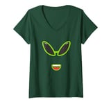 Womens Alien Costume Halloween Mens Womens Kids Teens V-Neck T-Shirt