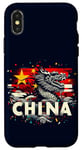 iPhone X/XS Double Exposure China Flag Chinese Dragon Celebration Wave Case