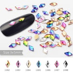 3d Nail Art Rhinestones Glitters Beads Acrylic Tips Decorations 1082