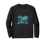 Vintage Mythical Sea Monsters Fantasy Design Long Sleeve T-Shirt