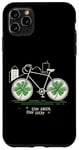 Coque pour iPhone 11 Pro Max Stay Green Stay Lucky - Cycliste St Patrick