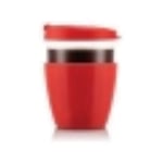 Bodum 12091-04 JOYCUP Mug à emporter en verre, avec couvercle et manchon silicone, 0.4 l