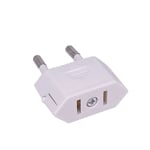 Adaptateur secteur de voyage avec prise électrique de type C,convertisseur US vers EU,Chine américaine vers UE,Europe,CN - Type eu 4.0mm White-10pcs #A