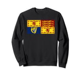 Royal Standard Flag of United Kingdom & Scotland UK History Sweatshirt