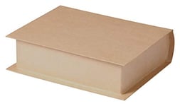 Décopatch BT070C - Boîte en papier mâché, forme livre, 22,5x18x6cm, 1 pièce, marron
